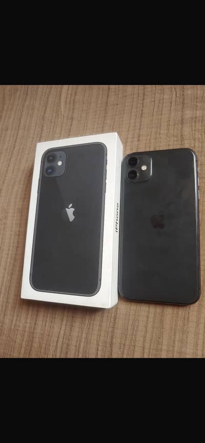 Apple iPhone 11 factory unlock storage 64gb 84%battery health with box