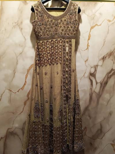 full embroidery work gown