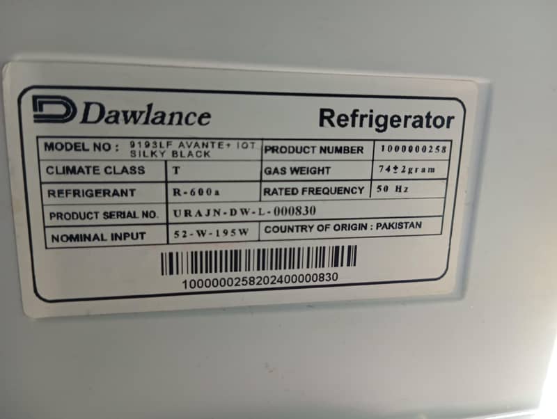 Dawlance  fridge 5