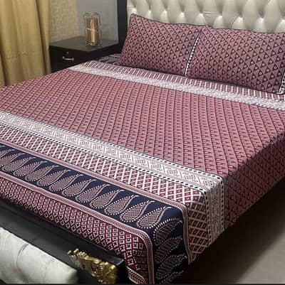 Premium 3-Piece Crystal Cotton Bedsheet Set
