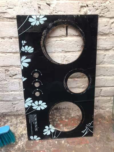 3 Burner gas stove glass