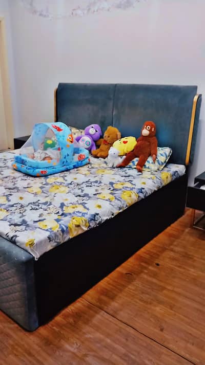 Pinterest inspired floor bed with side tables and dressing table