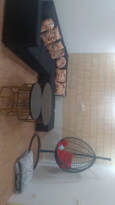 new l shape sofa and tables  for sale