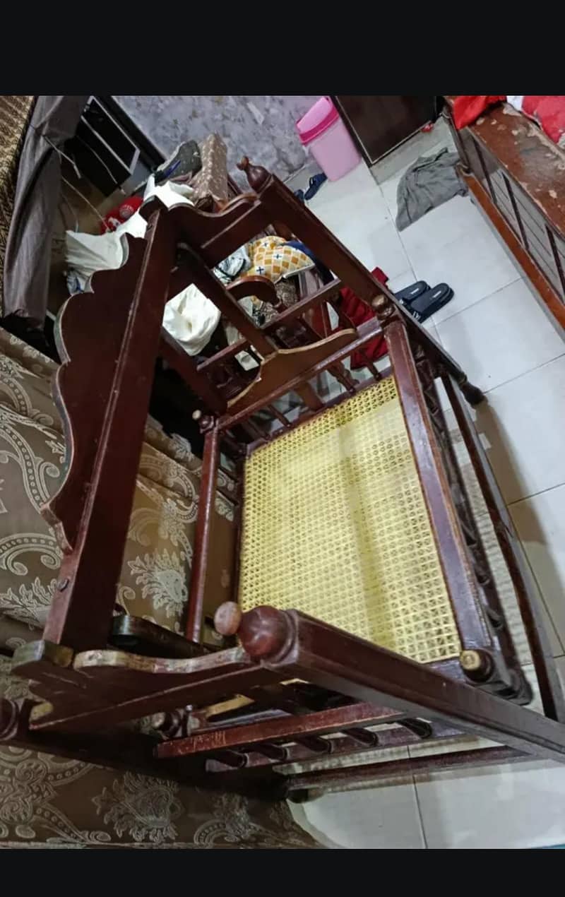 wooden solid handcrafted swing (jullah} 1
