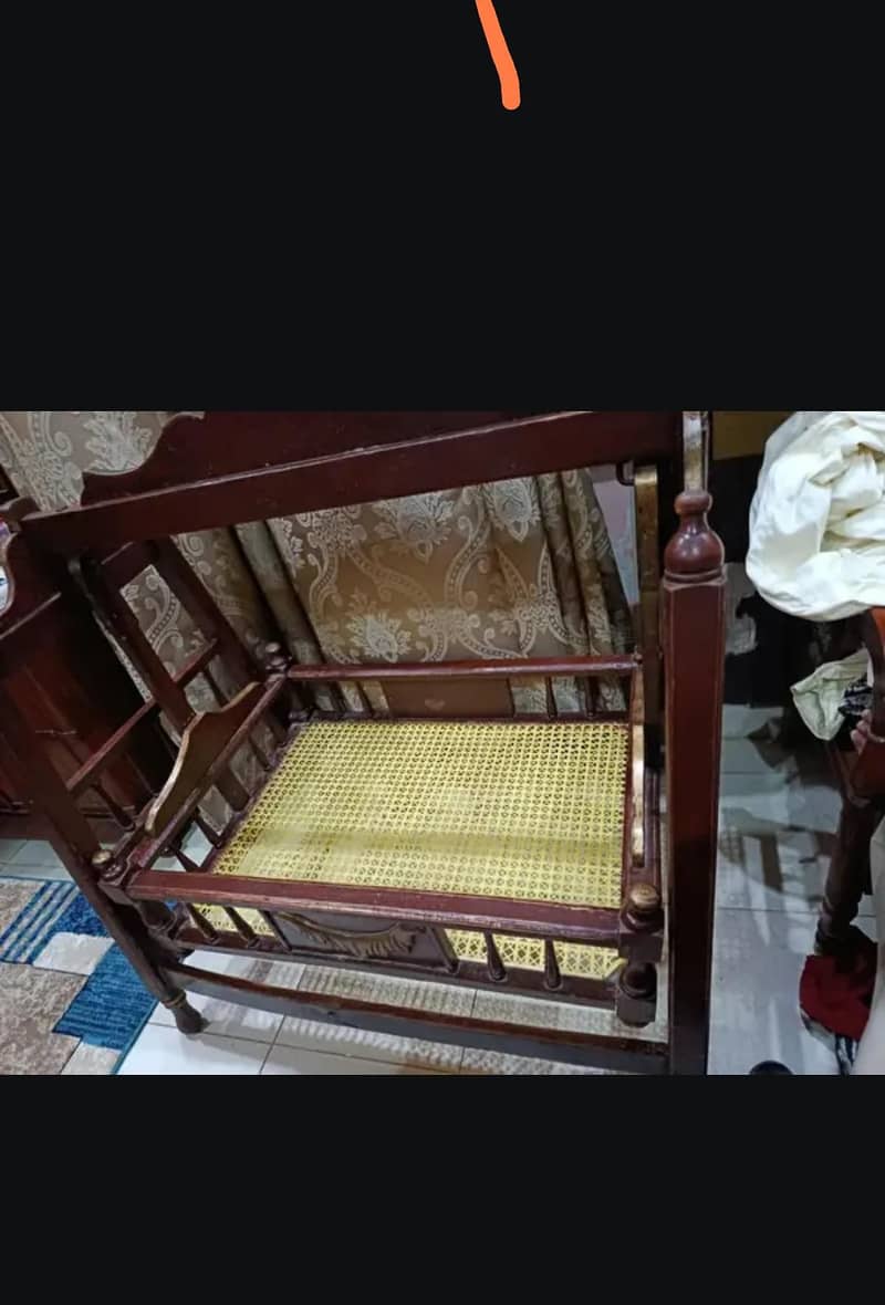 wooden solid handcrafted swing (jullah} 2