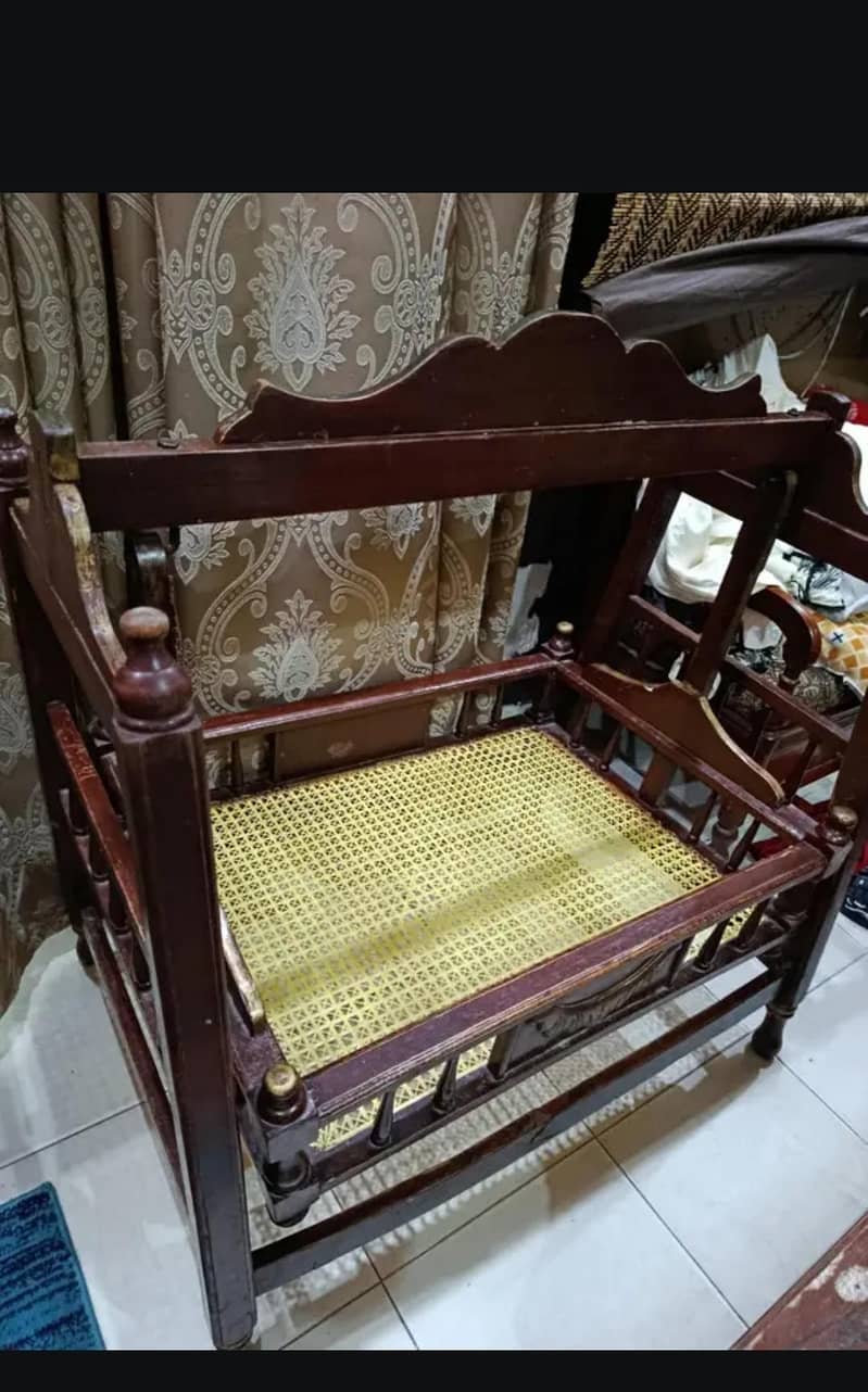 wooden solid handcrafted swing (jullah} 3