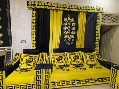 sofa set with cotton