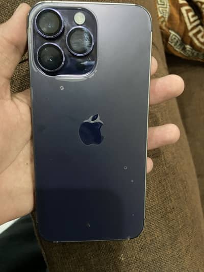 14 pro max Deep Purple 128gb FU for sale With Box 10/10 Condition