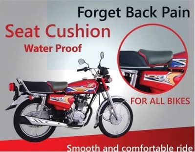 Water proof Motorcycle Seat cushion back relief