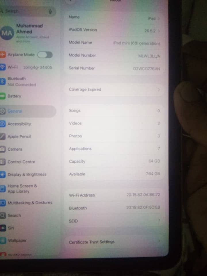 IPAD MANI 6 2