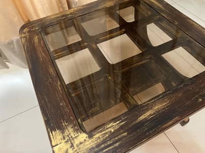 3-Piece Wooden Table Set