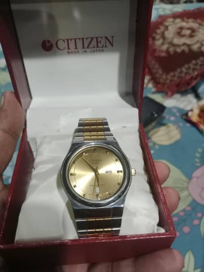 Vintage Citizen Japan Gents Watch With Original Box - Day Date