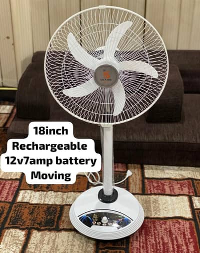 New charging Fans for sale 18 inch size