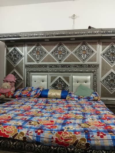 Strong Wooden Double Bed for Sale