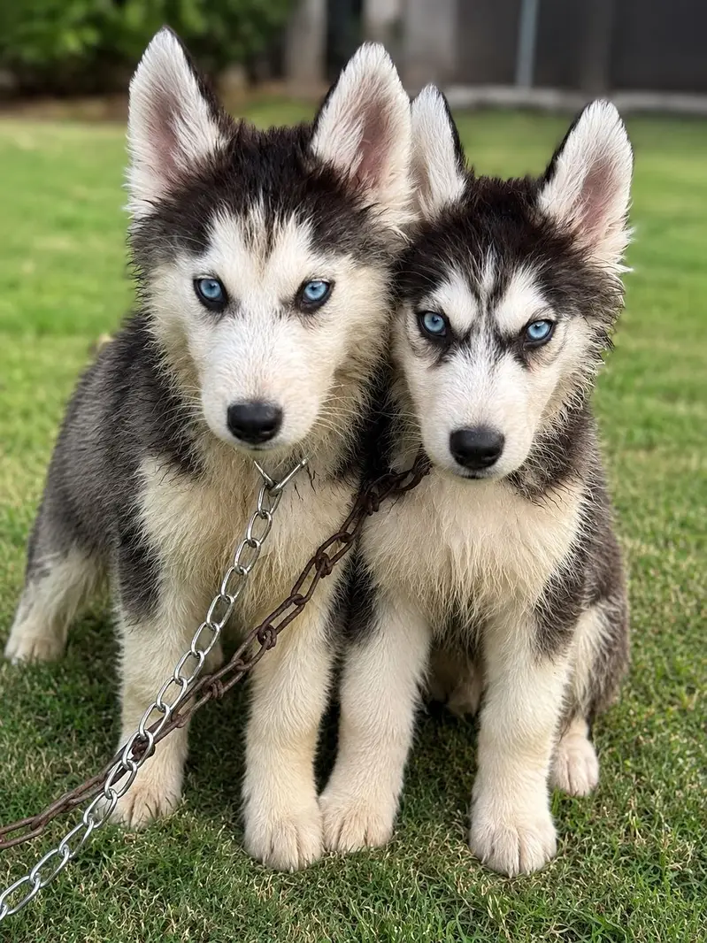 Siberian Husky Pure breed 3 months pair — photo 2
