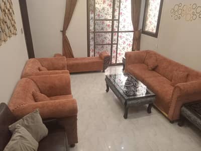 7 seater pure velvet sofa set with springs