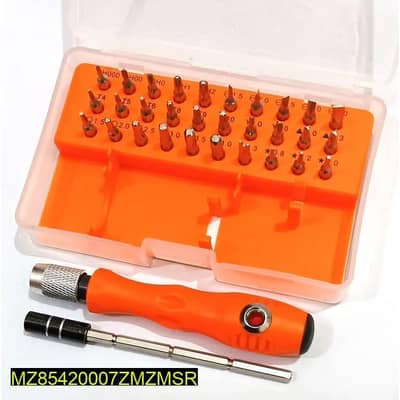 screw driver box set in orrange colour