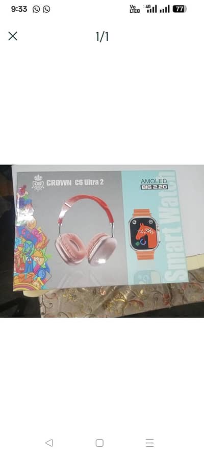 Smart Watch plus headphones