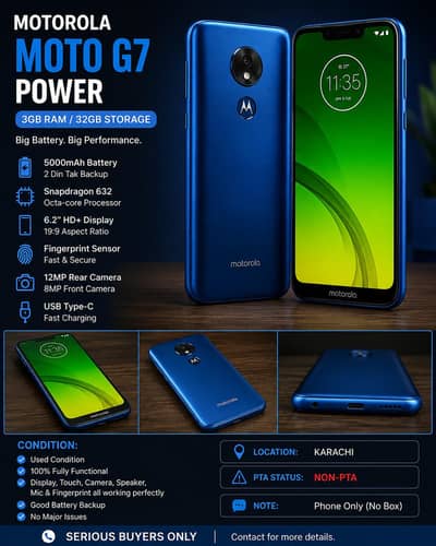 Motorola Moto G7 Power Non Pta