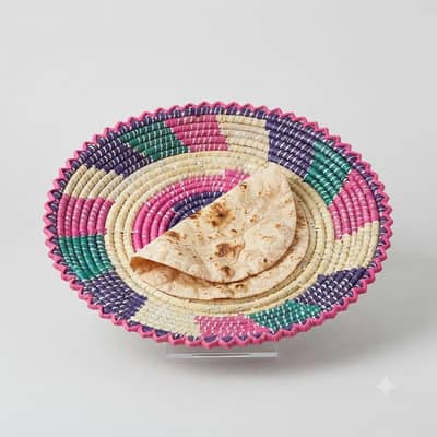 Handmade Colorful Changair / Roti Basket