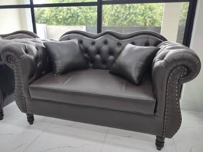 Office Leather Sofa 6 seater