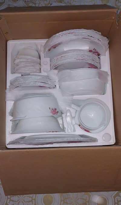 Unused Marble Dinner Set