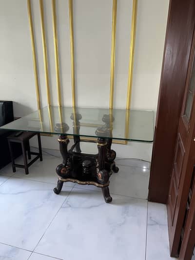 Dining Table Set for Sale – Glass Top with 4 Chairs