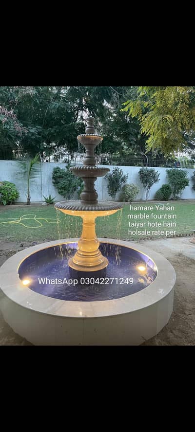 Fountain marble available all sizes/ best for Garden  / Decoration