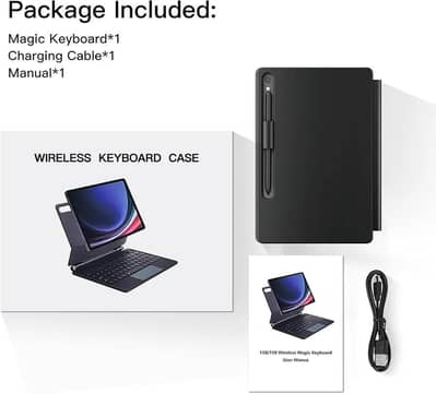 GOOJODOQ Magic Style Keyboard Case for Samsung Galaxy Tab
