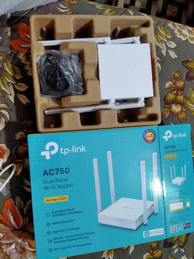 TP-Link Archer C24 AC750 Dual Band Wi-Fi Router just Box open not used