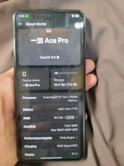 One Plus Ace Pro 16/512