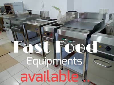 New Fryer, Hot Plate, ss Hood ducting, pizza setup