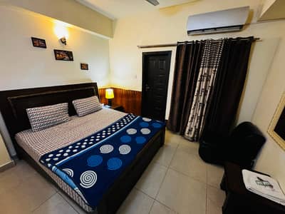 Just 7999 per night 1bed apartment with ac available in Islamabad