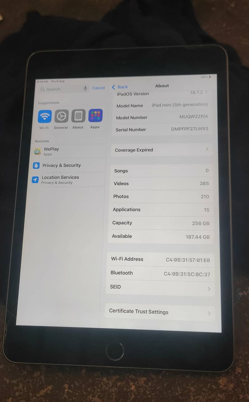 iPad mini 5th Generation 2