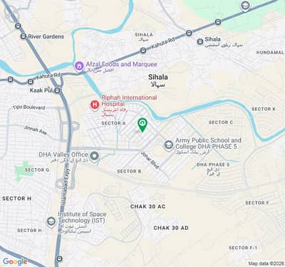 1 Kanal Plot For Sale With Huge Green Land At Front In Dha Phase 5 Islamabad
