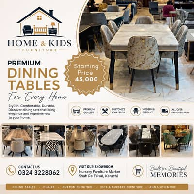 Dinning Table - Wooden Table - Dinning Set - Luxury Dinning Set