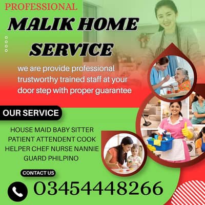 PROFESSIONAL MAID BABY SITTER PATIENT ATTENDENT COOK HELPER CHEF