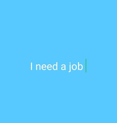 I need a job