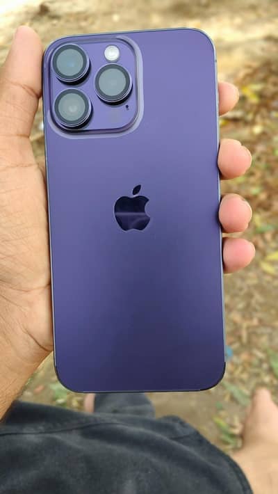 Apple iPhone 14 Pro Max purple 128gb Jv 100% , exchange