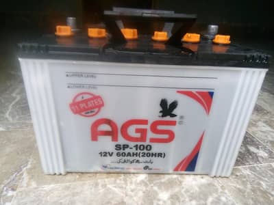 100 AMP 11 plates AGS battery