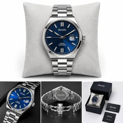 Bonito Grand Sapphire Blue Dial Watch