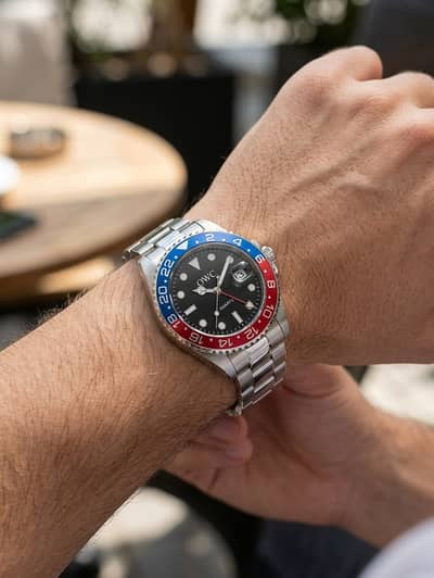 Stylish OWC Dual-Time Watch for Men - Free Delivery Worldwide/Pakista