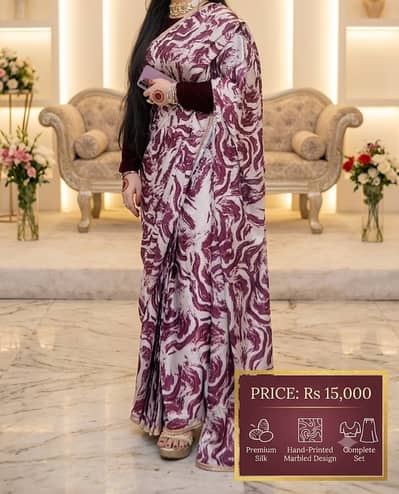 Premium Silk Printed Saree for Sale | Complete Saree Set | Party Wear