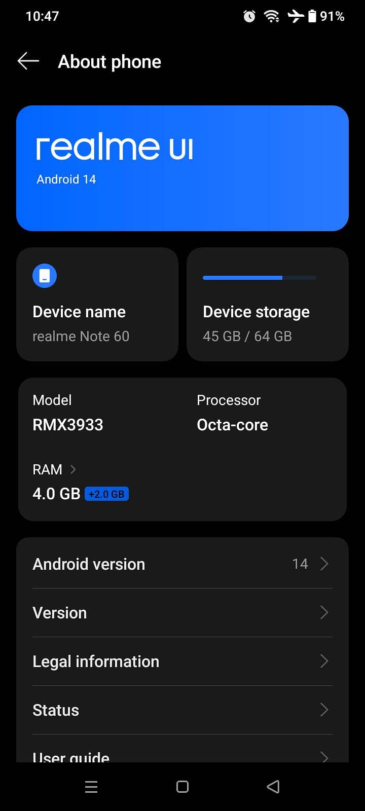 Realme Note 60 6
