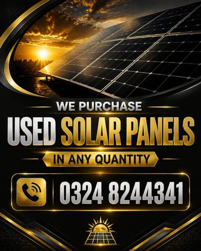 Used Solar Panles ,Inverter , Batteries All Home Items Buyer Karachi