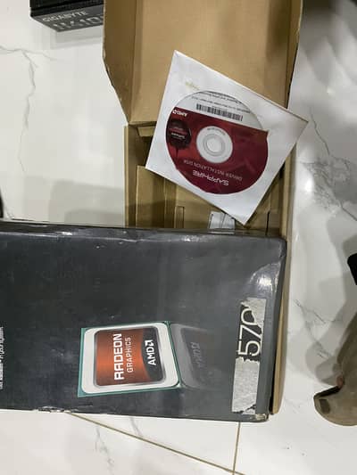 RX 570 and h410m mobo with box  jo pehle aya use de dunga