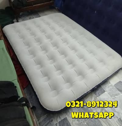 Imported Air Mattress Double Size With Manual Pump 75"x 54'' x 4''