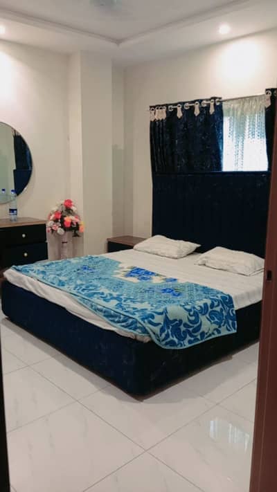 Flat for rent 1bed ROM full furnished apartments safe and scour 100%coupe allow