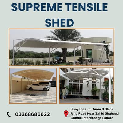 Parking shade for cars / Heat & waterproof shade / Pvc car porch shade