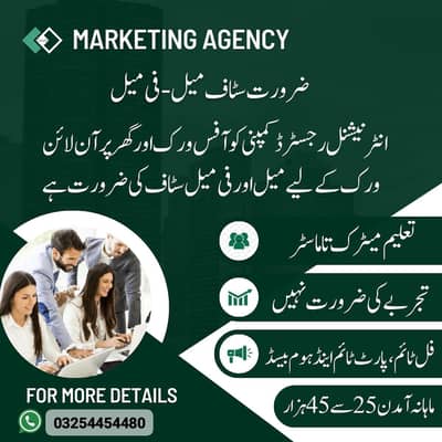 online jobs and office jobs available